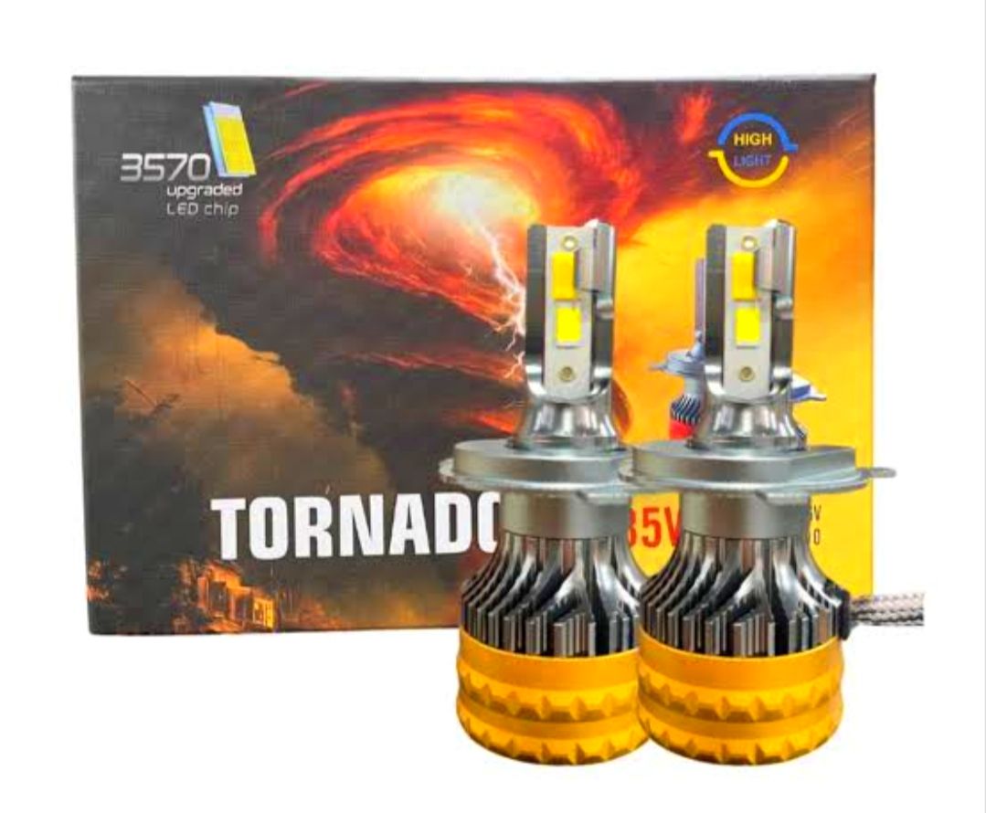 هدلایت خودرو یخی پژو - پراید - ساینا  برند TORNADO H4