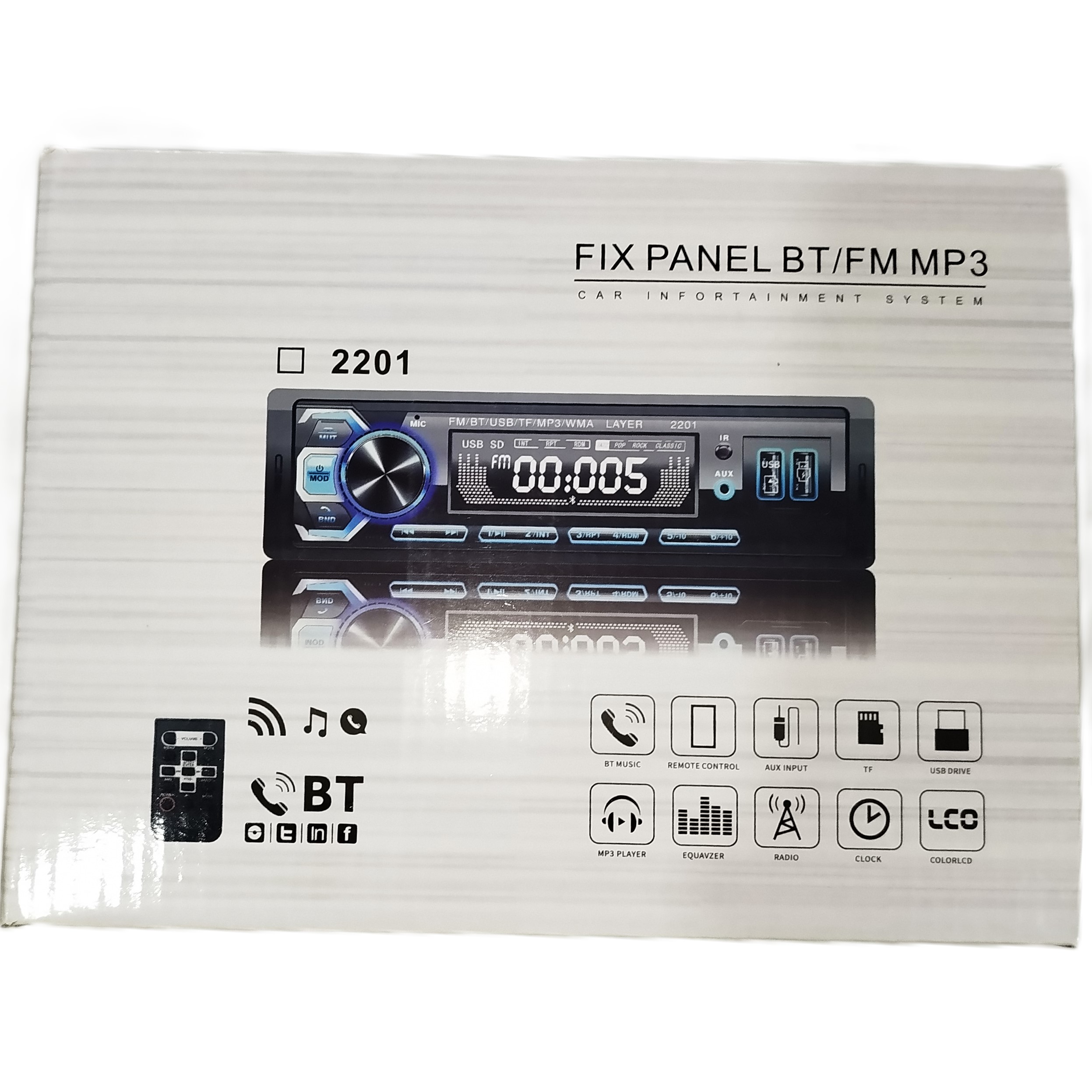 پخش خودرو بلوتوث دار مدل fix M2201