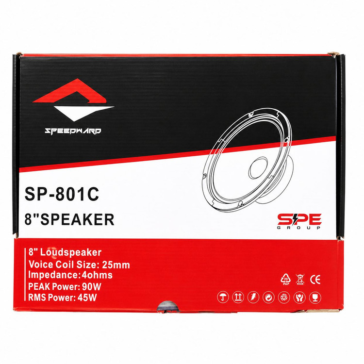 میدرنج خودرو برند اسپیدوارد مدل SP801 C سایز ۸ اینچ بسته ۲ عددی