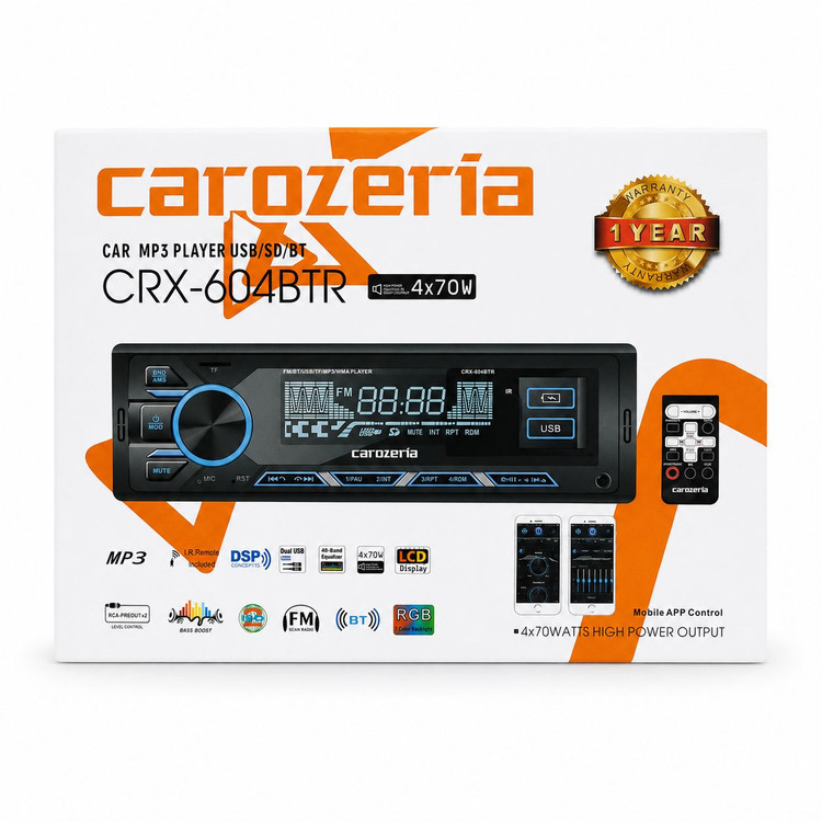 پخش کننده خودرو آیسی بزرگ کاروزریا مدل CRX-604 BTR