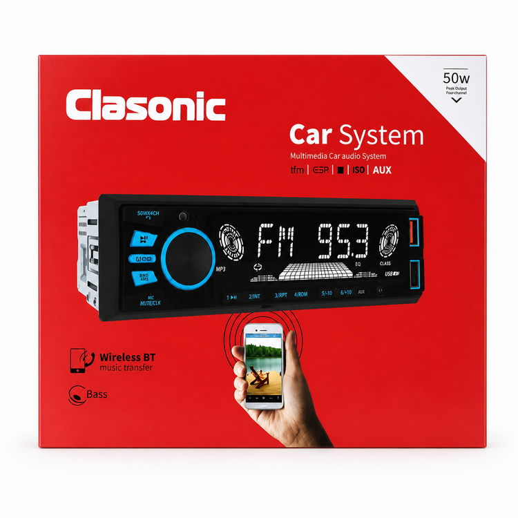 پخش خودرو آیسی بزرگ چهار خروجه کلاسونیک مدل YU 820-BT