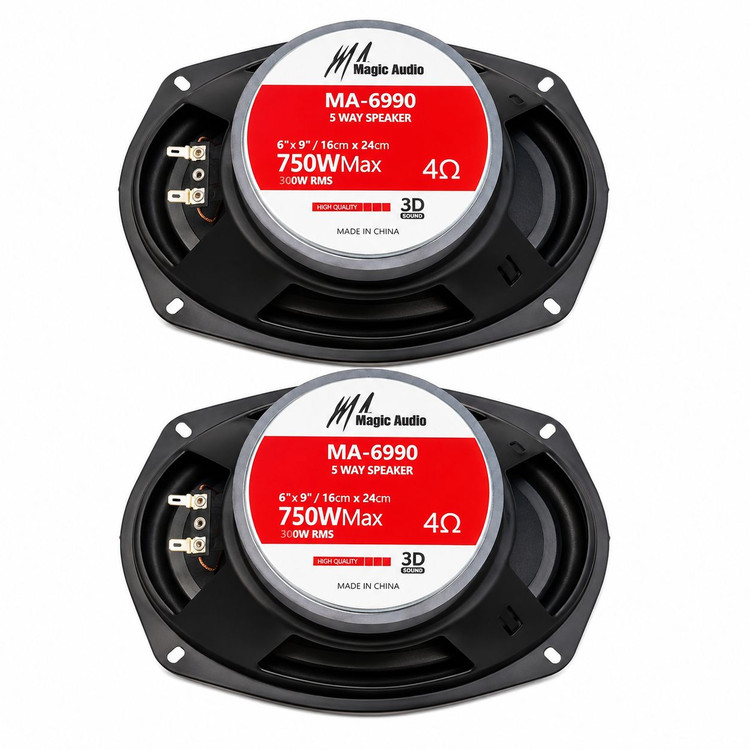 اسپیکر بیضی خودرو برند مجیک آدیو مدل MA 6990 بسته دو عددی
