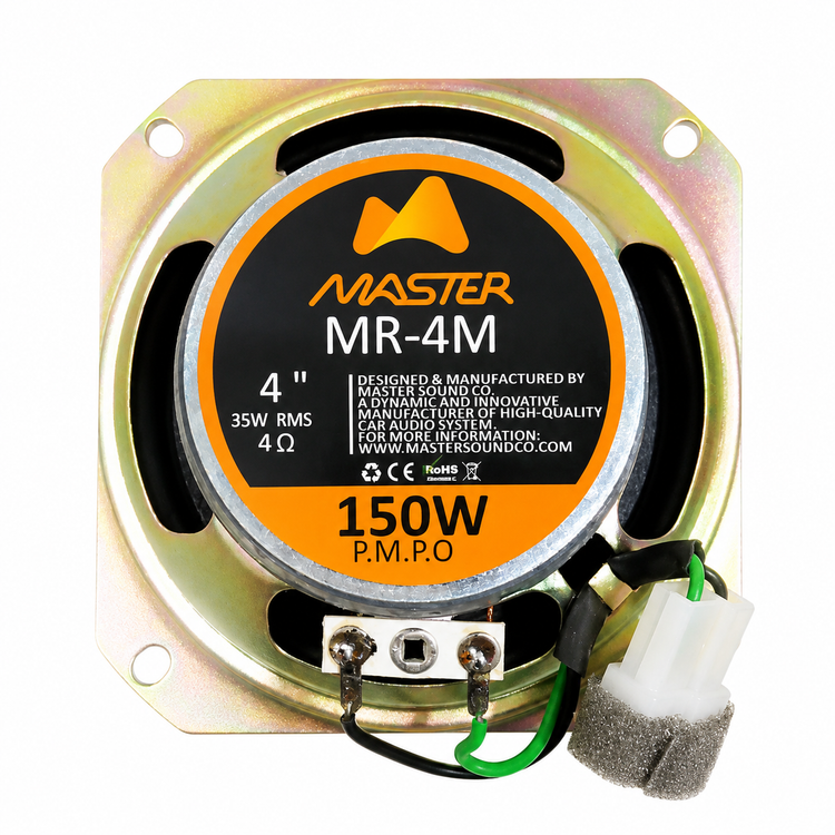 اسپیکر خودرو برند مستر مدل MR4M سایز ۴ اینچ قدرت 150 وات