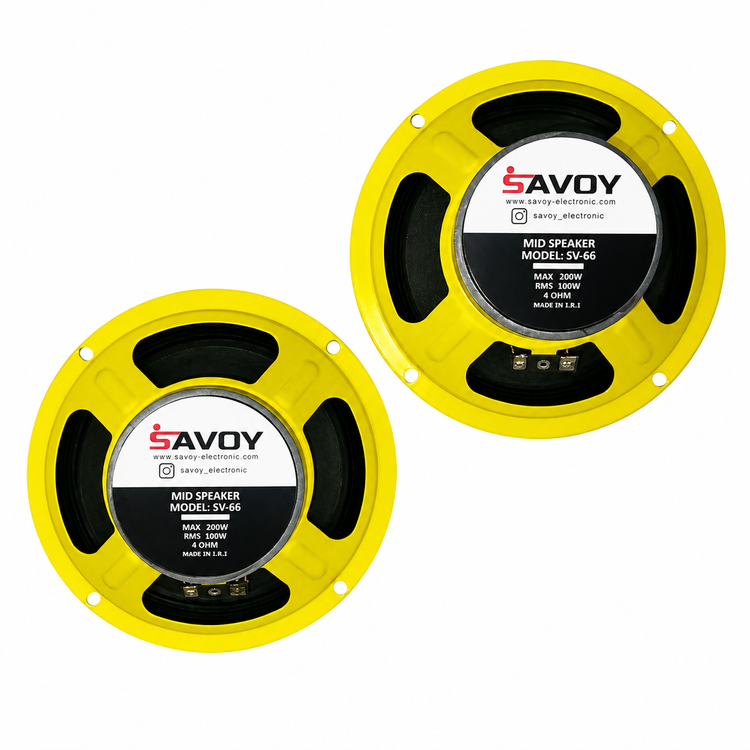 میدرنج 6 اینچ ساووی مدل SV-66 ظرفیت 200 وات بسته دو عددی