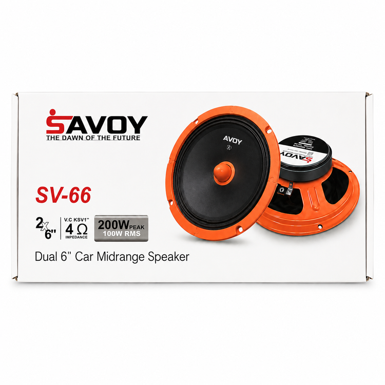 میدرنج خودرو برند ساووی 6.5 اینج مدل SV-66 بسته دو عددی