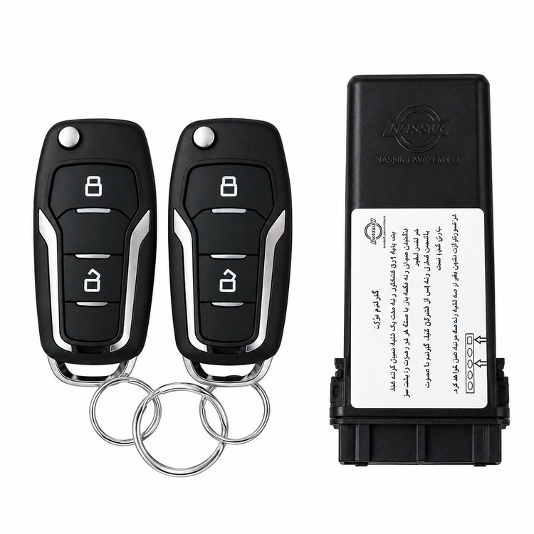 کیت و ریموت یا گیرنده فرستنده خودرو پژو 405 طرح ساینا یا فورد (نصیر لوازم)