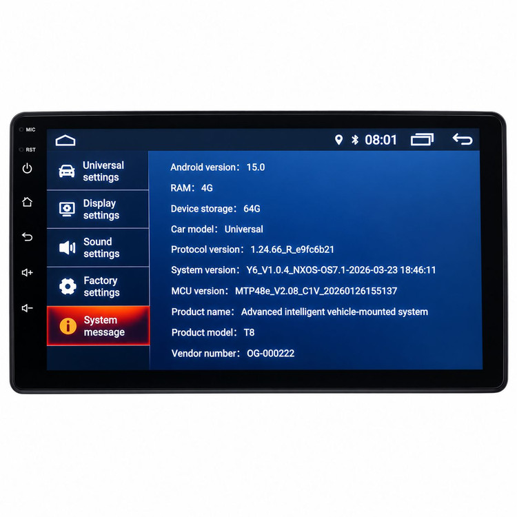 مانیتور خودرو پژو پارس برند HARMAN با رم 4 وحافظه 64 فن دار