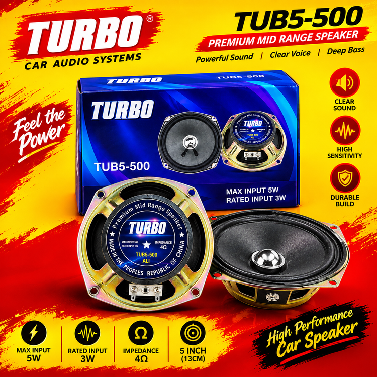 میدرنج خودرو 5 اینج برند توربو مدل TUB5-500