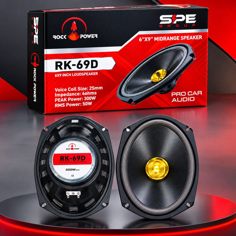 باند بیضی خودرو برند SPE مدل RK-69D وات 300 بسته دو عددی