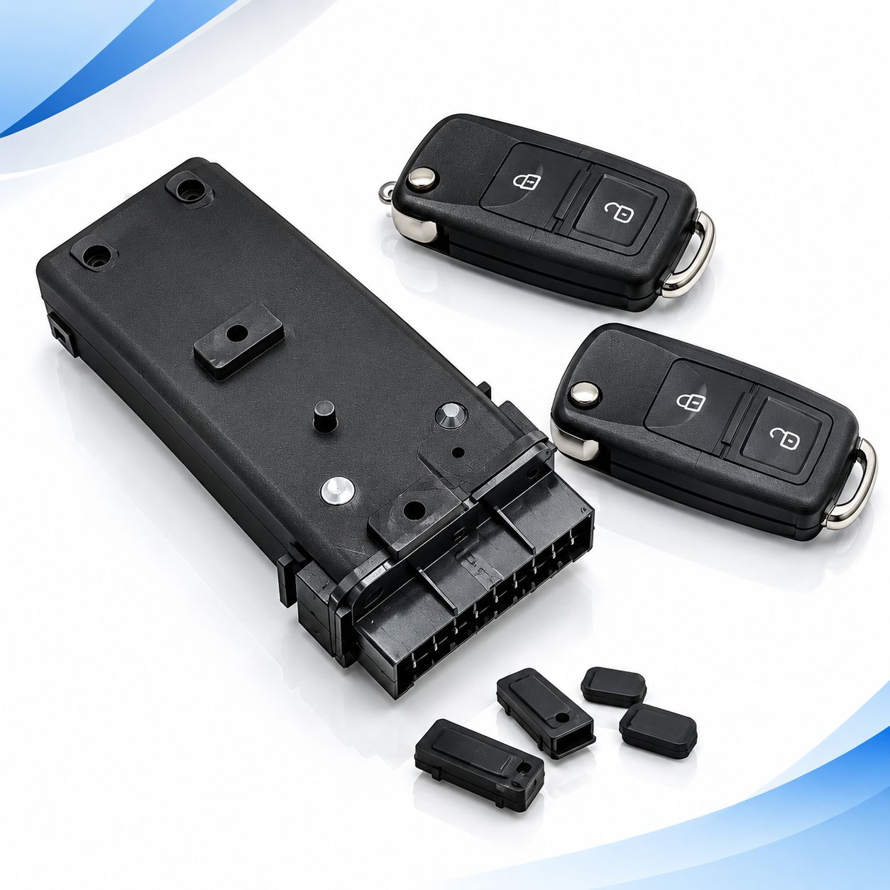 کیت قفل مرکزی و ریموت خودرو P-357 فابریک برای پژو پارس/پژو 405 بسته  2عددی