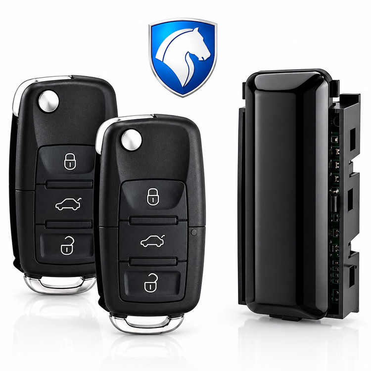 کیت ریمونت قفل مرکزی خودرو سمند و پژو پارس مدل P-950 بسته 3 عددی
